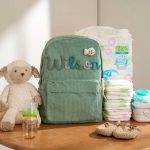 Personalized Corduroy Backpack – Custom Name Kids School Bag, Toddler Preschool Backpack, Back to School Gift for Boys & Girls