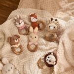 Personalized Baby Rattle – Handmade Newborn Toy, Custom Name Teether Rattle, Baby Shower Gift for Boys & Girls