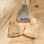 Custom Kids Beanie – Personalized Embroidered Name Hat, Baby Winter Knit Hat, Toddler Monogram Beanie, Handmade Children’s Gift