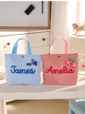 Personalized Kids Handbag – Custom Name Bag for Children, Baby Shower - Birthday Gift, Travel & Everyday Use