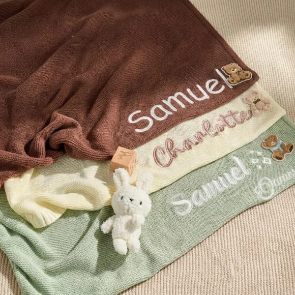 Personalized Baby Blanket | Custom Baby Name Blanket | Embroidered Baby Blanket | Unique Baby Shower Gift