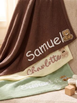 Personalized Baby Blanket | Custom Baby Name Blanket | Embroidered Baby Blanket | Unique Baby Shower Gift