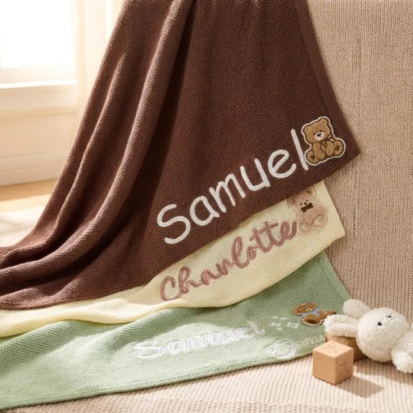 Personalized Baby Blanket | Custom Baby Name Blanket | Embroidered Baby Blanket | Unique Baby Shower Gift