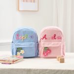 Personalized Mini Kids Backpack – Custom Name Small Toddler Bag, Corduroy Preschool Backpack, Baby Gift for Boys & Girls