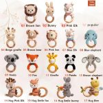 Personalized Baby Gift Set – Custom Newborn Rattle Box, Handmade Crochet Toy - Blanket, Baby Shower Gift for Girls & Boys