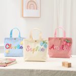 Personalized Name Tote Handbag: Custom Children's Gift, Custom Name Tote Handbag, Baby Shower Gifts, Children's name handbags