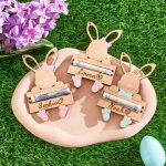 Personalized Easter Bunny Money Holder – Handcrafted Easter Gift, Custom Name Bunny Holder, Easter Basket Stuffer for Kids & Adults