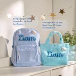 Personalized Corduroy Backpack and Tote Bag Set – Custom Kids Name School Bag, Toddler Preschool Gift, Back to School Essentials