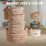 Personalized Pet Toy Basket – Custom Woven Storage Basket with Name, Dog or Cat Toy Organizer, Pet Gift Basket