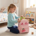 Personalized Mini Kids Backpack – Custom Name Small Toddler Bag, Corduroy Preschool Backpack, Baby Gift for Boys & Girls