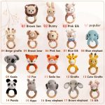 2026 Easter Personalized Baby Rattle – Handmade Custom Name Teether Rattle, Newborn Toy & Baby Shower Gift