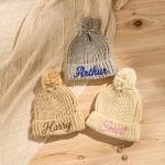 Custom Kids Beanie – Personalized Embroidered Name Hat, Baby Winter Knit Hat, Toddler Monogram Beanie, Handmade Children’s Gift