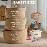 Personalized Pet Toy Basket – Custom Woven Storage Basket with Name, Dog or Cat Toy Organizer, Pet Gift Basket