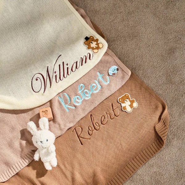 Personalized Baby Blanket | Custom Baby Name Blanket | Embroidered Baby Blanket | Unique Baby Shower Gift