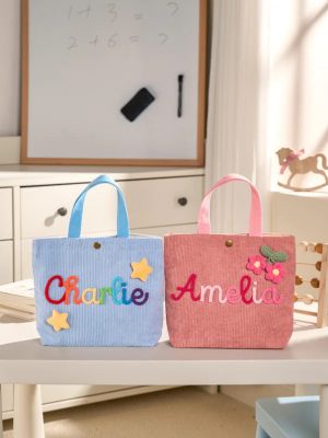 Personalized Kids Handbag – Custom Name Bag for Children, Baby Shower - Birthday Gift, Travel & Everyday Use