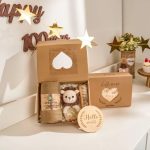 Personalized Baby Gift Set – Custom Newborn Rattle Box, Handmade Crochet Toy - Blanket, Baby Shower Gift for Girls & Boys