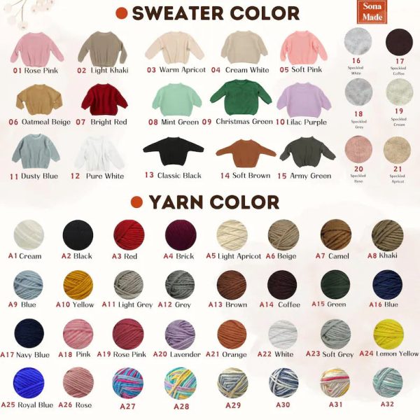 Personalized Baby Sweater – Custom Embroidered Name Knit Jumper, Handmade Toddler Sweatshirt, Baby Shower Gift