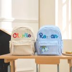 Personalized Mini Kids Backpack – Custom Name Small Toddler Bag, Corduroy Preschool Backpack, Baby Gift for Boys & Girls
