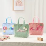 Personalized Name Tote Handbag: Custom Children's Gift, Custom Name Tote Handbag, Baby Shower Gifts, Children's name handbags