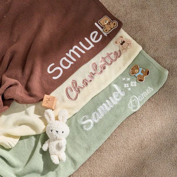 Personalized Baby Blanket | Custom Baby Name Blanket | Embroidered Baby Blanket | Unique Baby Shower Gift