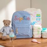 Personalized Corduroy Backpack – Custom Name Kids School Bag, Toddler Preschool Backpack, Back to School Gift for Boys & Girls