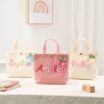 Personalized Name Tote Handbag: Custom Children's Gift, Custom Name Tote Handbag, Baby Shower Gifts, Children's name handbags