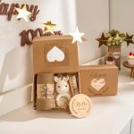 Personalized Baby Gift Set – Custom Newborn Rattle Box, Handmade Crochet Toy - Blanket, Baby Shower Gift for Girls & Boys