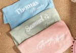 Personalized Knit Baby Blanket | Custom Baby Name Blanket | Embroidered Baby Blanket | Unique Baby Shower Gift