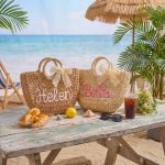 Personalized Mother Daughter Straw Bag Set, Custom Large Beach Tote & Small Crossbody, Matching Mommy and Me Summer Bags, Gift for Her