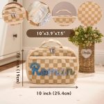 Personalized Corduroy Lunch Bag – Custom Kids Lunch Tote with Name, Toddler School Bag, Preschool Gift for Boys & Girls