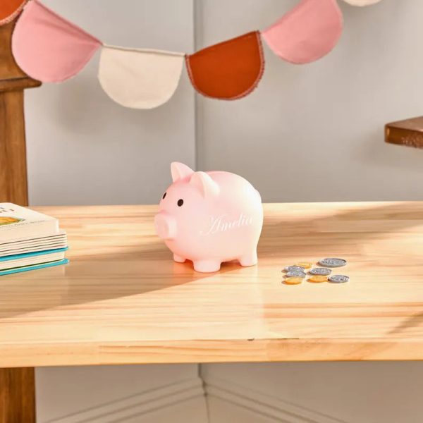 Custom Name Piggy Bank | Personalized Kids Piggy Bank | 6 Colors Small Bank | Kids Birthday Gift | Kids Room Decor
