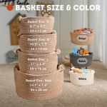 Personalized Pet Toy Basket – Custom Woven Storage Basket with Name, Dog or Cat Toy Organizer, Pet Gift Basket