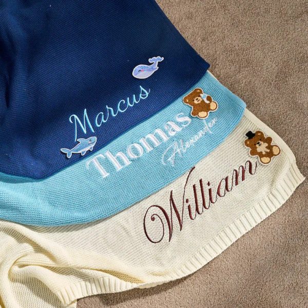 Personalized Baby Blanket | Custom Baby Name Blanket | Embroidered Baby Blanket | Unique Baby Shower Gift