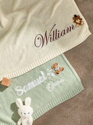 Personalized Baby Blanket | Custom Baby Name Blanket | Embroidered Baby Blanket | Unique Baby Shower Gift