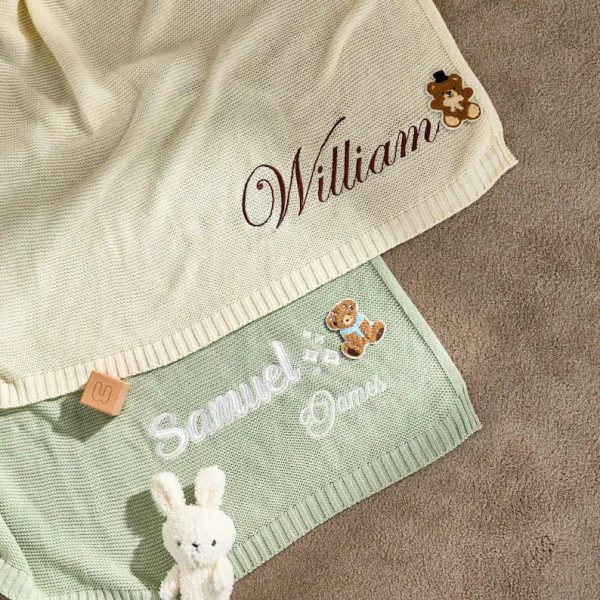 Personalized Baby Blanket | Custom Baby Name Blanket | Embroidered Baby Blanket | Unique Baby Shower Gift