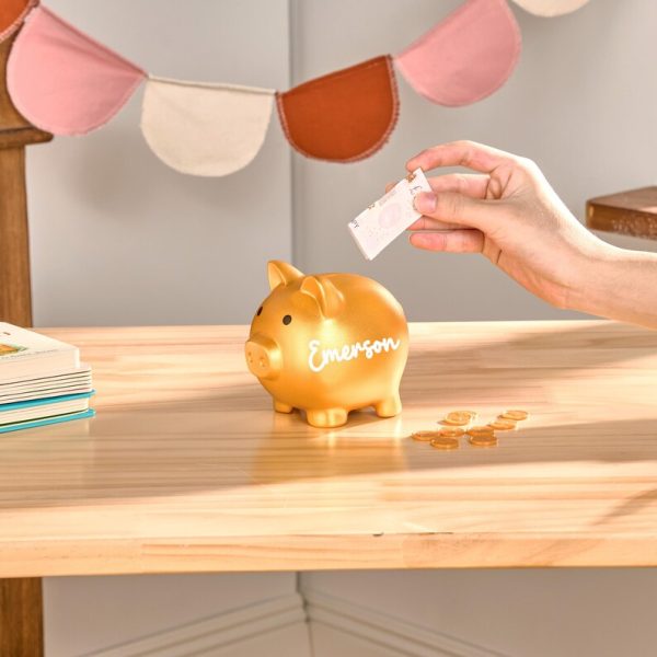 Custom Name Piggy Bank | Personalized Kids Piggy Bank | 6 Colors Small Bank | Kids Birthday Gift | Kids Room Decor