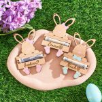 Personalized Easter Bunny Money Holder – Handcrafted Easter Gift, Custom Name Bunny Holder, Easter Basket Stuffer for Kids & Adults