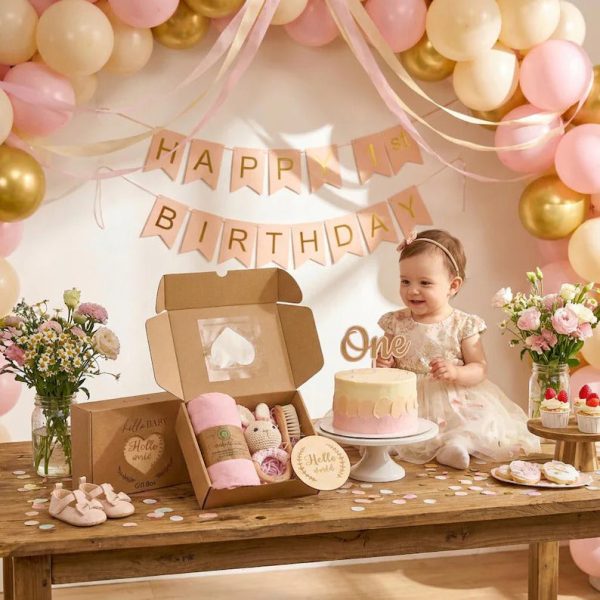 Personalized Baby Gift Set – Custom Newborn Rattle Box, Handmade Crochet Toy - Blanket, Baby Shower Gift for Girls & Boys