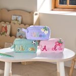 Personalized Corduroy Pencil Case for Kids, Custom Name School Pouch, Girls & Boys Back to School Gift