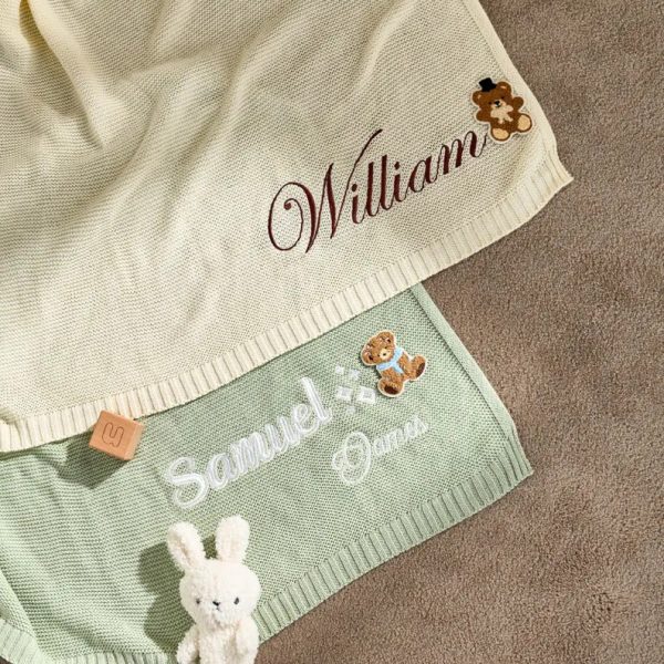 Personalized Baby Blanket | Custom Baby Name Blanket | Embroidered Baby Blanket | Unique Baby Shower Gift