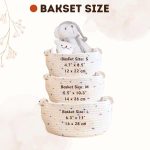 Personalized Woven Basket – Custom Name Storage Basket for Baby Toys, Nursery Organizer or Pet Toy Bin, Handmade Gift