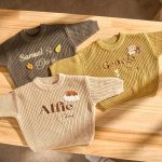 Personalized Baby Sweater – Custom Embroidered Name Knit Jumper, Handmade Toddler Sweatshirt, Baby Shower Gift