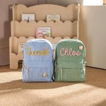 Personalized Corduroy Backpack – Custom Name Kids School Bag, Toddler Preschool Backpack, Back to School Gift for Boys & Girls