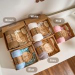 Personalized Baby Gift Set – Custom Newborn Rattle Box, Handmade Crochet Toy - Blanket, Baby Shower Gift for Girls & Boys