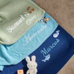 Personalized Baby Blanket | Custom Baby Name Blanket | Embroidered Baby Blanket | Unique Baby Shower Gift