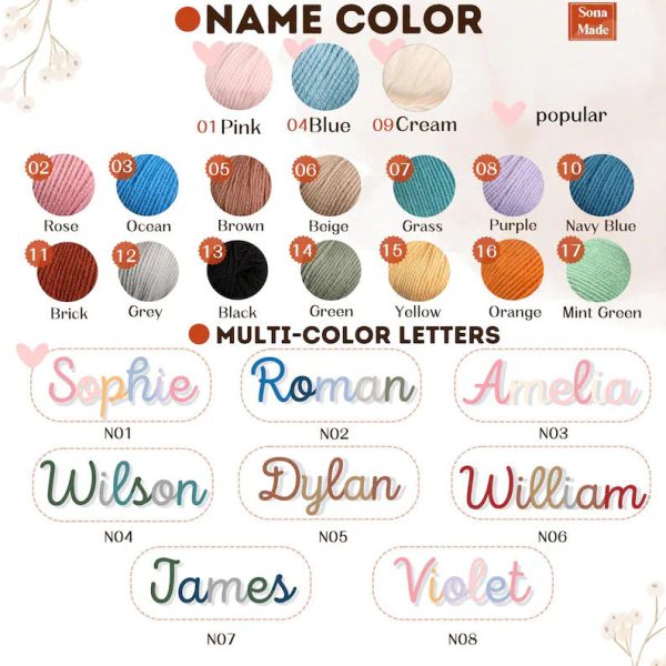 Personalized Woven Basket – Custom Name Storage Basket for Baby Toys, Nursery Organizer or Pet Toy Bin, Handmade Gift