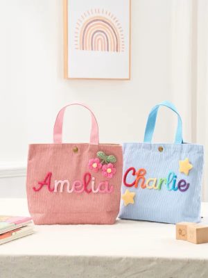 Personalized Kids Handbag – Custom Name Bag for Children, Baby Shower - Birthday Gift, Travel & Everyday Use