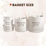 Personalized Woven Basket – Custom Name Storage Basket for Baby Toys, Nursery Organizer or Pet Toy Bin, Handmade Gift