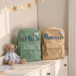 Personalized Corduroy Backpack – Custom Name Kids School Bag, Toddler Preschool Backpack, Back to School Gift for Boys & Girls