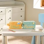 Personalized Corduroy Pencil Case for Kids, Custom Name School Pouch, Girls & Boys Back to School Gift